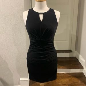 Laundry black ruched bodycon dress size XS/S